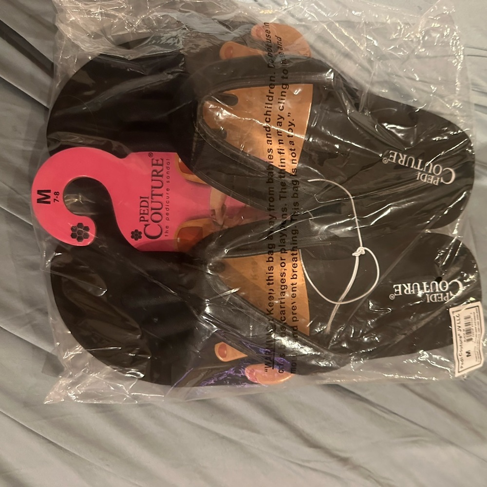 Pedi couture sandals for use when you get a pedicure